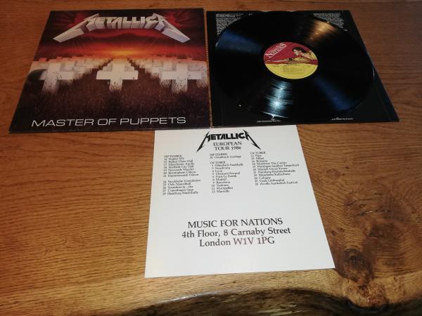 Metallica Master of Puppets 1986 Roadrunner Records RR 9717 Europäische Pressung NM/VG+